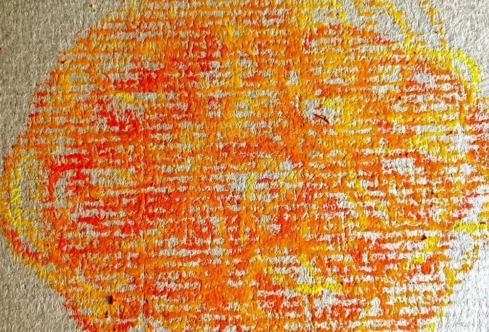 Oil Pastel Scumbling