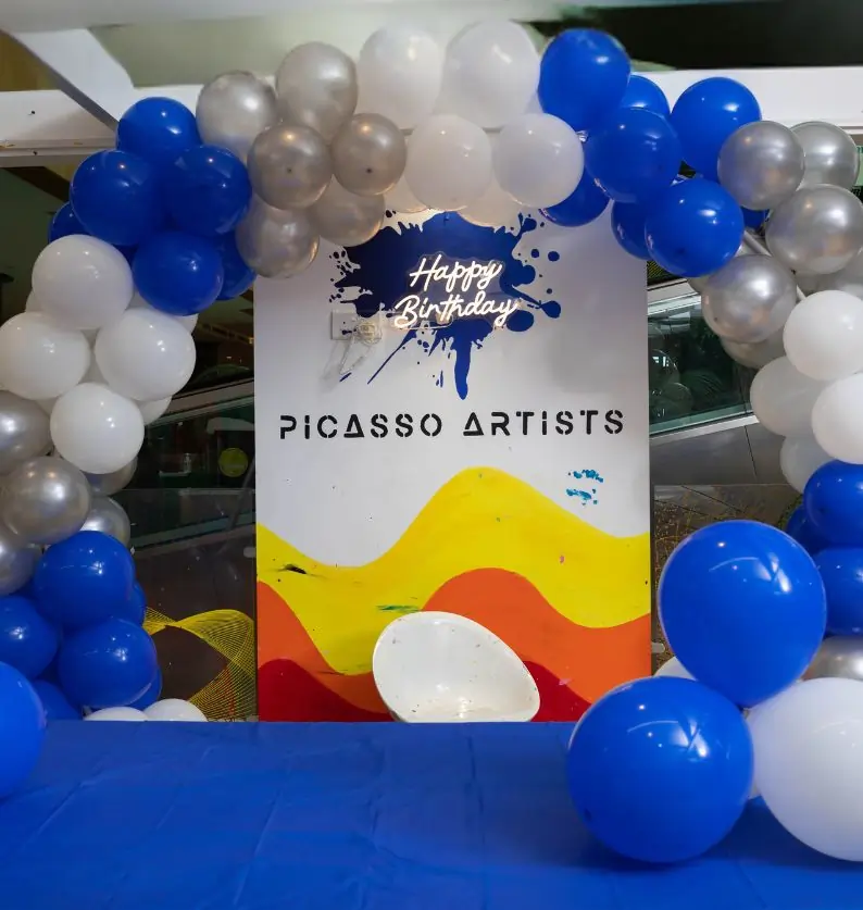 Balloon Arch and Neon_ - Birthday Party