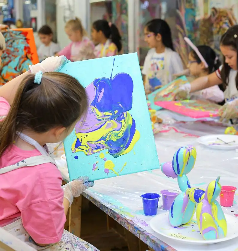 Fluid art - Birthday Party