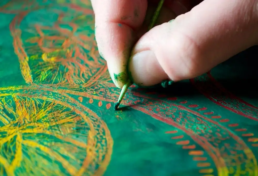 Oil Pastel Sgraffito