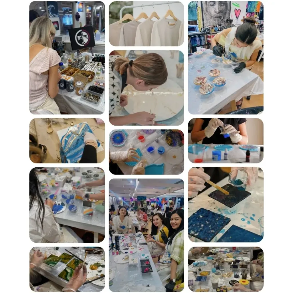 resin art classes in dubai