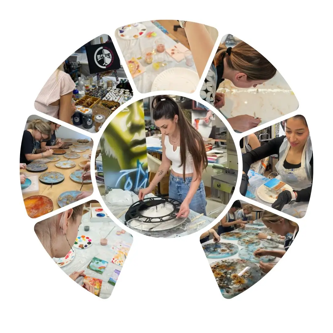 Resin art workshop Dubai