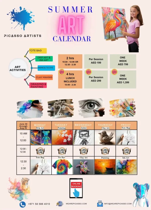 summer art camp activities